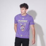 P1MT231TF049VI   70TH PLAYBOY เสื้อยืดคอกลมแขนสั้น