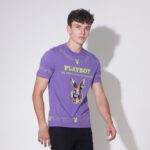 P1MT231TF049VI   70TH PLAYBOY เสื้อยืดคอกลมแขนสั้น - Image 3