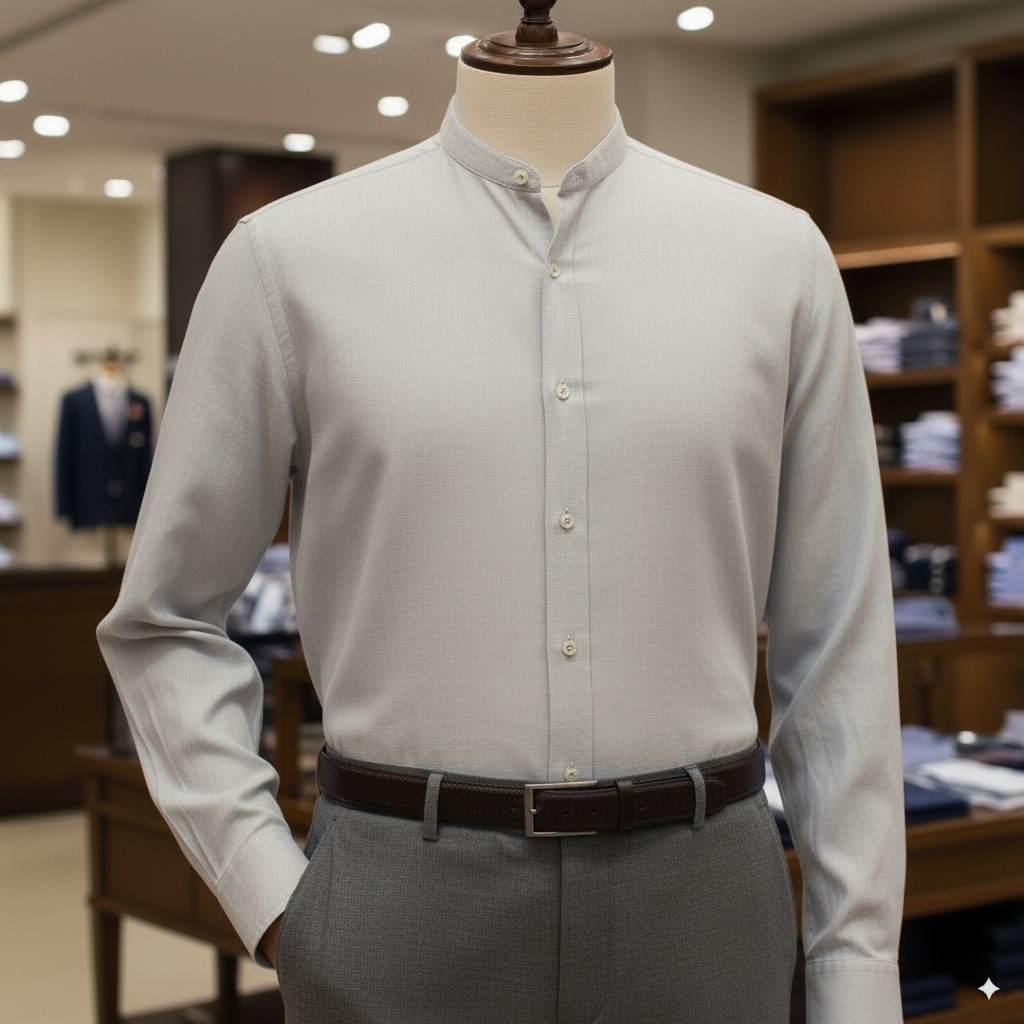 5. Mandarin Collar (เชิ้ตคอจีน)