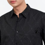 10PB PB DELUXE เสื้อเชิ้ตแขนยาวพิมพ์ลายทั้งตัว อกหน้าซ้ายแต่งกระเป๋าปะ พร้อมปักหัวกระต่าย - Image 3
