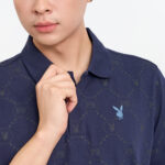 10PB PB DELUXE เสื้อโปโลแขนสั้น พิมพ์ลายทั้งตัว  อกหน้าซ้ายปักหัวกระต่าย - Image 2