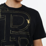 11PB GOLD TO NIGHT เสื้อยืดคอกลมแขนสั้น ชิ้นหน้าพิมพ์โลโก้เต็มชิ้น อกหน้าซ้ายปักโลโก้ - Image 3