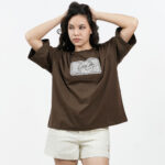 12PB URBAN BOHO เสื้อยืดคอกลม แขนสั้น ทรงOVER SIZE ปักโลโก้ที่อกด้านหน้า