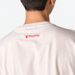 01PB LOADING BOY เสื้อยืดคอกลมแขนสั้น หน้าพิมพ์โลโก้ ปลายแขนขวาปักโบว์สีทูโทน หลังปักโลโก้ - Image 6