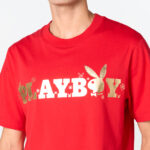 [PRE ORDER พร้อมส่ง 9/2/2026] LLLYเสื้อยืด Casual พิมพ์ฟรอยด์ทองด้านหน้าโลโก้PLAYBOY