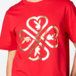 [PRE ORDER พร้อมส่ง 9/2/2026] LLLYเสื้อยืด Casual พิมพ์ฟรอยด์ทองด้านหน้าโลโก้PLAYBOY - Image 2